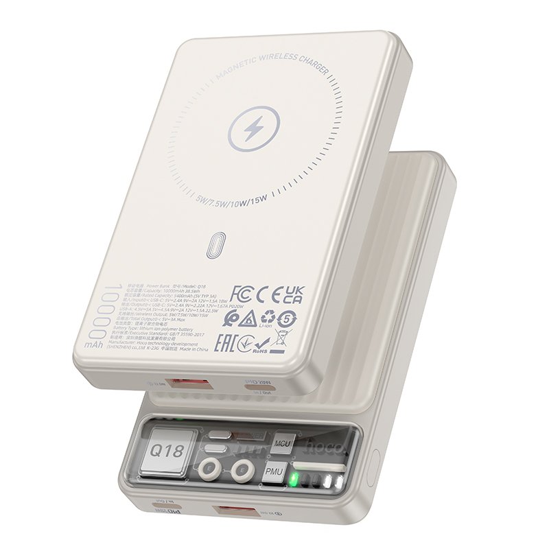 HOCO MINI MAGNETIC WIRELESS CHARGING POWER BANK 10000MAH Q18
