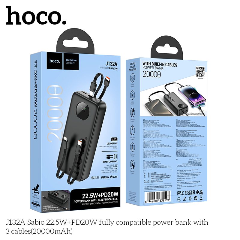 HOCO MAGNETIC WIRELESS CHARGING POWER BANK (10000mah) J125A