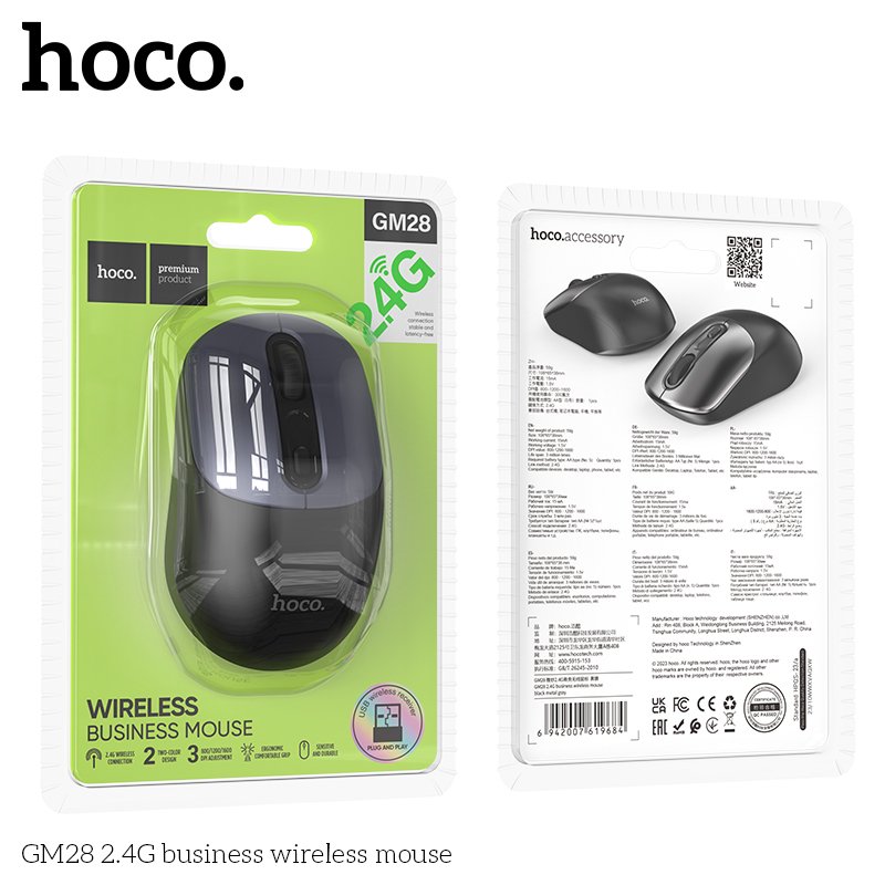 HOCO 2.4G WIRELESS BUSINESS MOUSE GM28