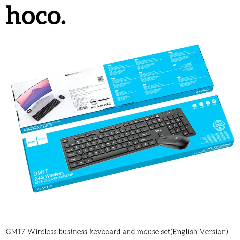 HOCO 2.4G WIRELESS KEYBOARD AND MOUSE SET GM17