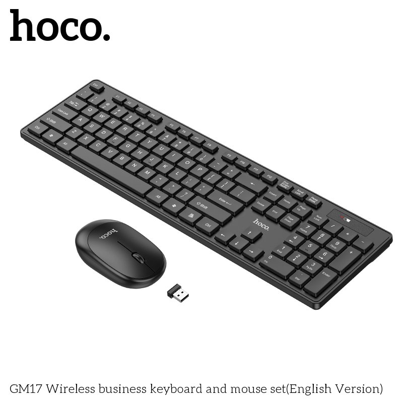 HOCO 2.4G WIRELESS KEYBOARD AND MOUSE SET GM17