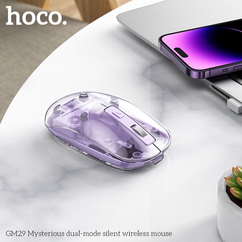 HOCO 2.4G+BT CRYSTALS WIRELESS MOUSE GM29