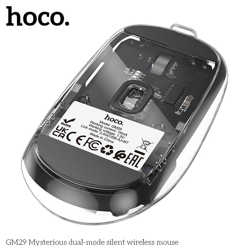 HOCO 2.4G+BT CRYSTALS WIRELESS MOUSE GM29