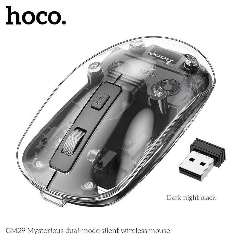 HOCO 2.4G+BT CRYSTALS WIRELESS MOUSE GM29