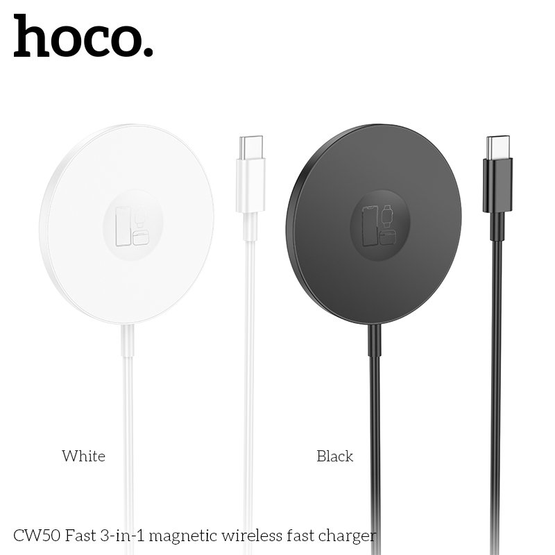 HOCO 3-IN-1 MAGNETIC WIRELESS FAST CHARGER 15W CW50
