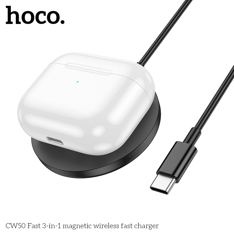HOCO 3-IN-1 MAGNETIC WIRELESS FAST CHARGER 15W CW50