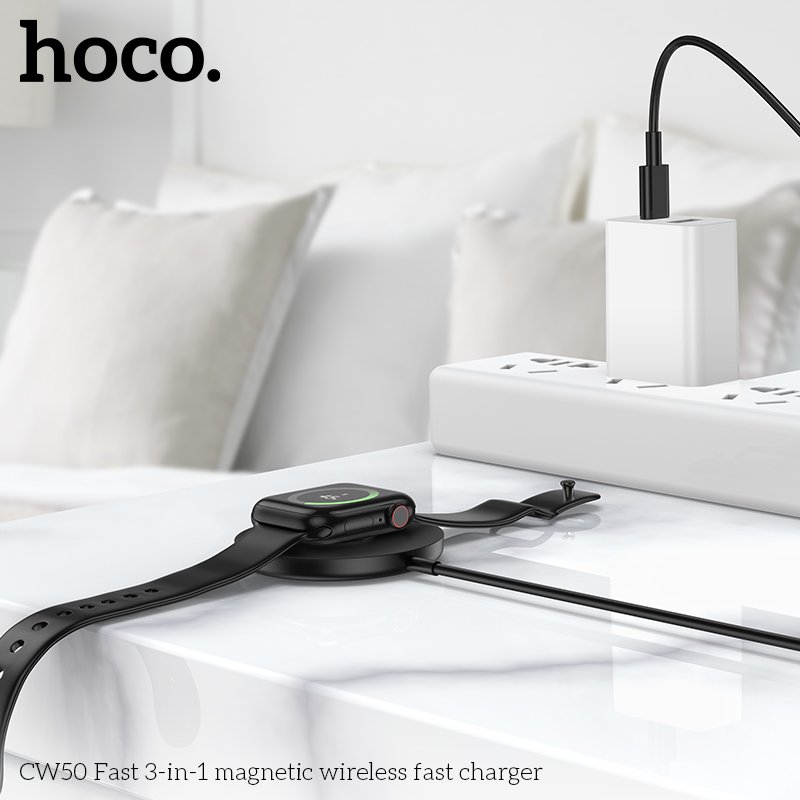 HOCO 3-IN-1 MAGNETIC WIRELESS FAST CHARGER 15W CW50