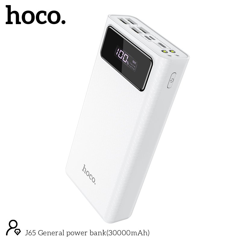 HOCO GENERAL POWER BANK WITH TORCH (30000mah) J65