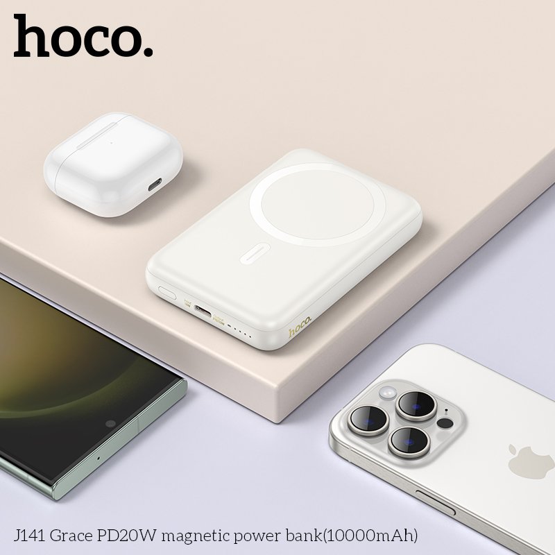 HOCO GRACE PD20 MAGNETIC WIRELESS POWER BANK (10000mah) J141