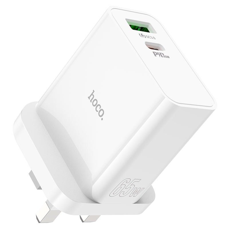HOCO HIGH POWER DUAL PORT(1A1C) FAST CHARGER PD65W C113B