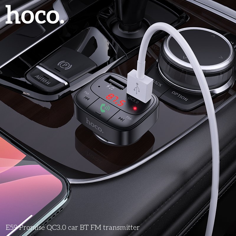 HOCO IN CAR WIRELESS FM TRANSMITTER E59