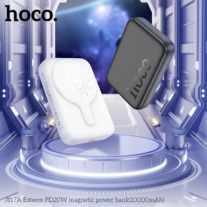 HOCO MAGNETIC WIRELESS CHARGING POWER BANK (10000mah) 20W J117A