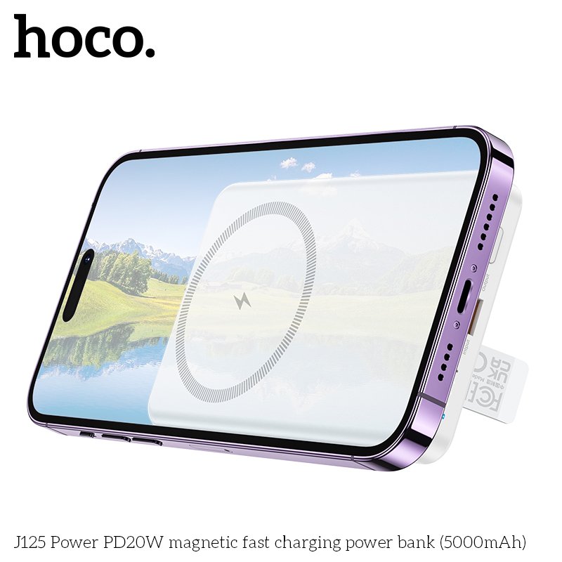 HOCO MAGNETIC WIRELESS CHARGING POWER BANK (5000mah) J125