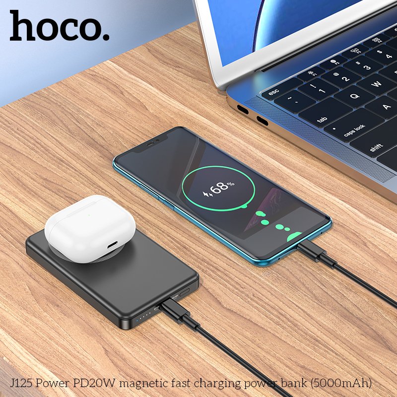 HOCO MAGNETIC WIRELESS CHARGING POWER BANK (5000mah) J125