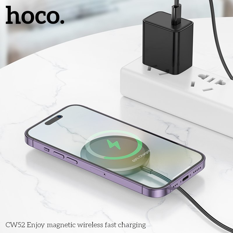 HOCO MAGNETIC WIRELESS FAST CHARGER 15W CW52
