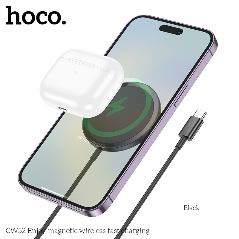 HOCO MAGNETIC WIRELESS FAST CHARGER 15W CW52