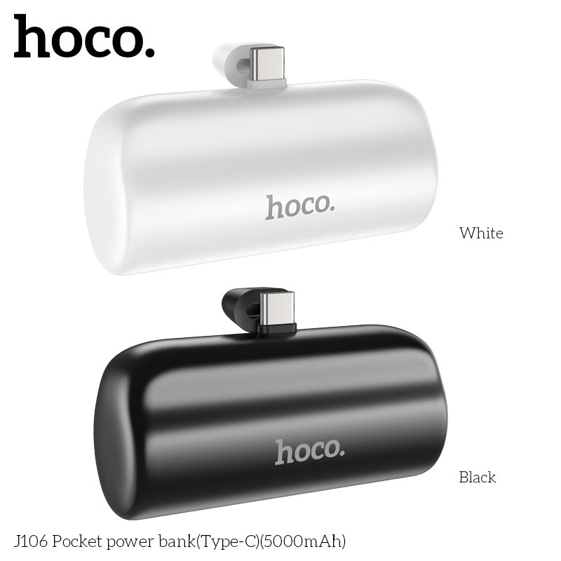 HOCO MINI POCKET TYPE-C POWER BANK WITH FOLDING STAND (5000mah) J106