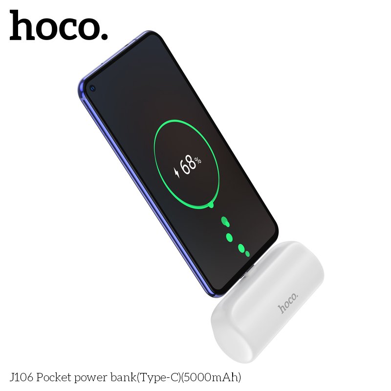 HOCO MINI POCKET TYPE-C POWER BANK WITH FOLDING STAND (5000mah) J106