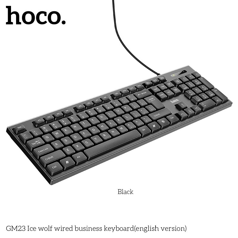 HOCO SILENT BUSINESS STANDARD WIRED KEYBOARD GM23