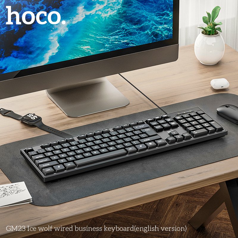 HOCO SILENT BUSINESS STANDARD WIRED KEYBOARD GM23