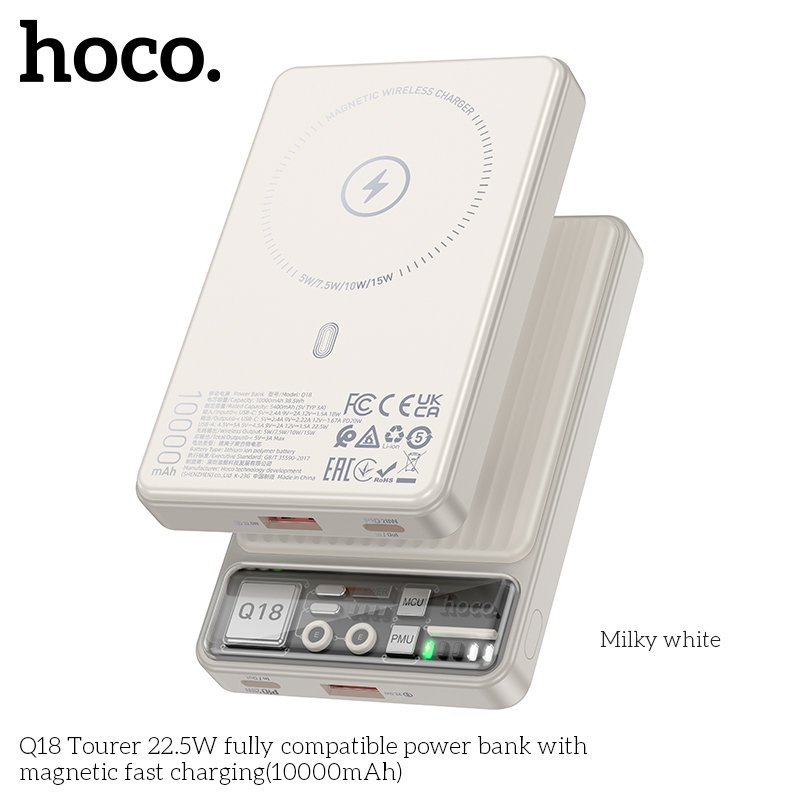 HOCO TOURER 22.5W MINI SIZE MAGNETIC WIRELESS CHARGING 1000 mah Q18