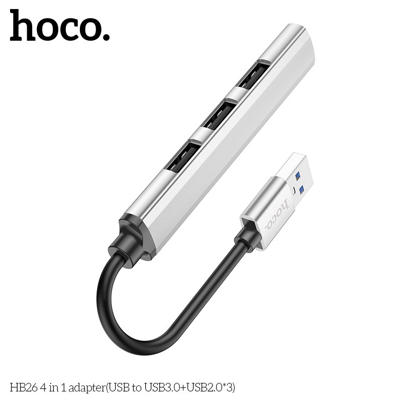 HOCO USB-A TO USB 3.0+USB 2.0 - 3 MINI ADAPTER HB26
