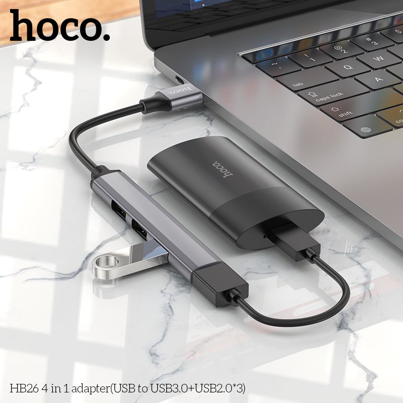 HOCO USB-A TO USB 3.0+USB 2.0 - 3 MINI ADAPTER HB26