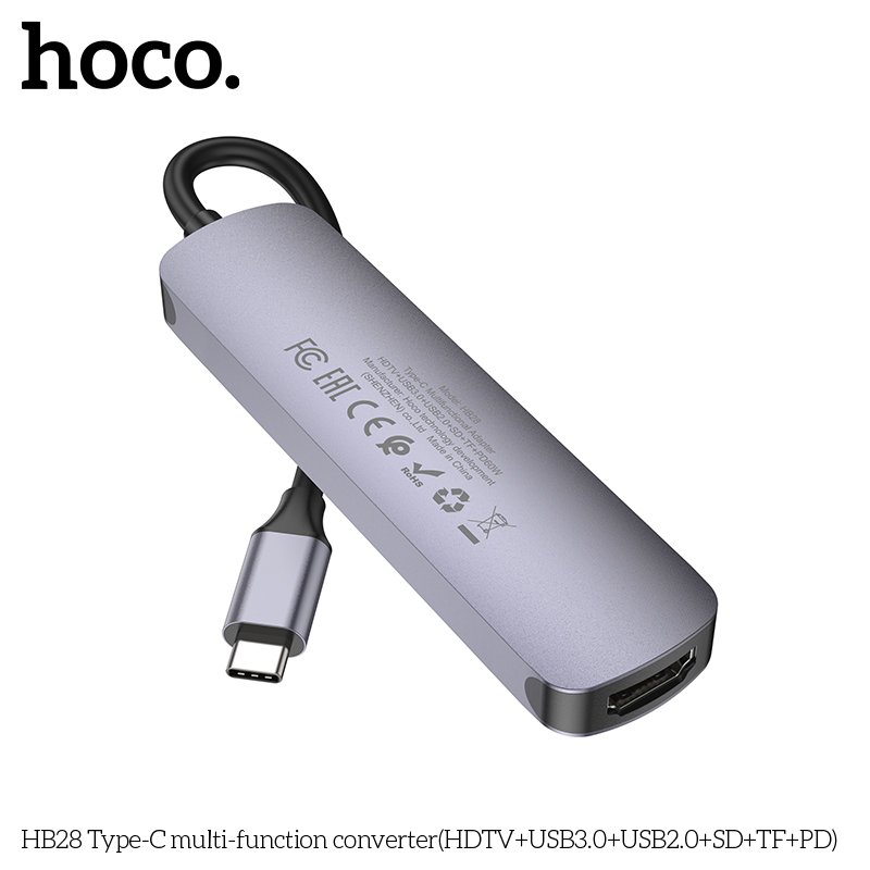 HOCO 6 in 1 USB.C MULTIFUNCTION ADAPTER HB28