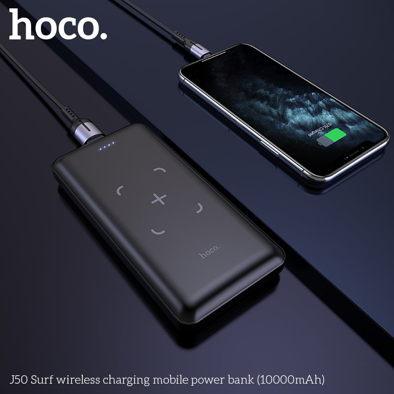 HOCO SURF WIRELESS CHARGING MOBILE POWER BANK (10000mAh) J50