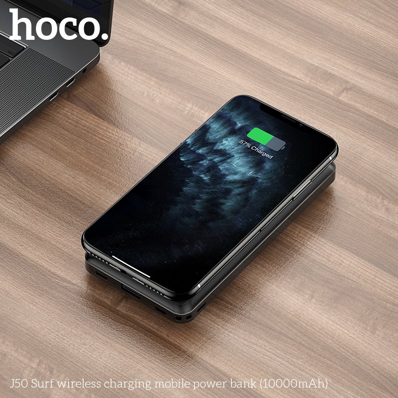 HOCO SURF WIRELESS CHARGING MOBILE POWER BANK (10000mAh) J50